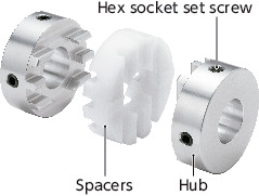 MOTFlexible Couplings - Oldham Type - Set Screw Type