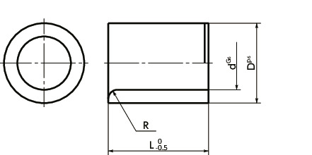 PJABushing for Locating Pin - Straight Type寸法図