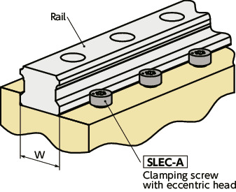 편심 헤드 부착 SLEC-AClamping 나사