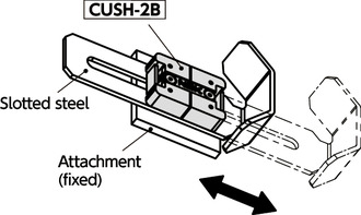 CUSH-2BQuick Positioning Brackets - For Slotted Steel - 2 Button Type