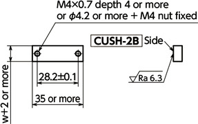 CUSH-2BQuick Positioning Brackets - For Slotted Steel - 2 Button Type