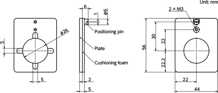 EOAP-200Mounting Plates寸法図