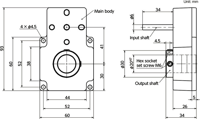 EOAT-200High Torque Adapters寸法図