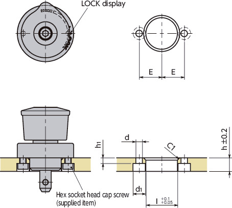 NQTS-NI-GFQuick Release Fasteners - Knob Type - Standard
