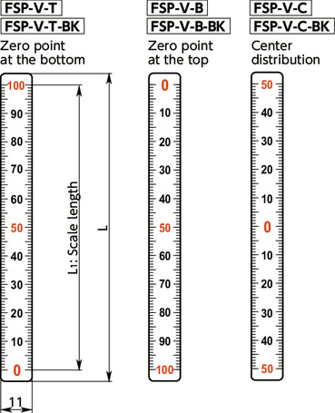 FSP-VScale Plates (Vertical Type)寸法図
