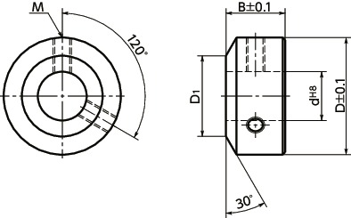 NSC-CSet Kragen - Stellschraube Typ 寸 法 図