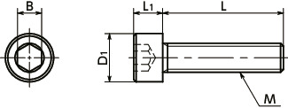 SNSU-ATSocket Head Cap Screws - SUH660寸法図