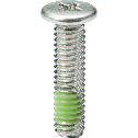 Cross Recessed Micro Pan Head Screws with Nylon Patch - Type 0-2