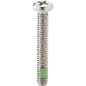Cross Recessed Micro Pan Head Machine Screws with Nylon Patch - Type 0-3