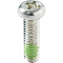 Cross Recessed (with Pin) Pan Head Machine Screws with Nylon Patch