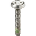Two-Hole Flat Head Machine Screws with Nylon Patch Rosette Washer Set