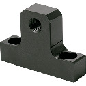 Stoppers for Linear Guides, Base Mounting, Steel, with Fine Threaded Hole for Positioning