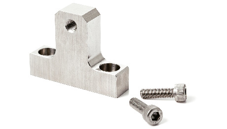 NLSCNSStoppers for Linear Guides, Base Mounting, Stainless Steel, with Fine Threaded Hole for Positioning