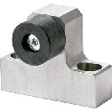 Stoppers for Linear Guides, Base Mounting, Stainless Steel, with Urethane