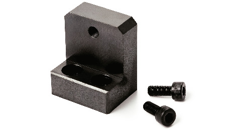 NLSDNStoppers for Linear Guides, Base Mounting, Steel, with Fine Threaded Hole for Positioning