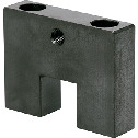 Stoppers for Linear Guides, Base Mounting, Steel, with Fine Threaded Hole for Positioning