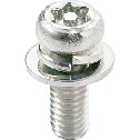 Hexalobular Socket Pan Head Machine Screws (with Pin) with Washer