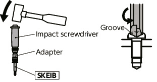 SKEIBD-SETGestreifte Bits zum Entfernen von Schrauben / Schlagschrauber-Sets