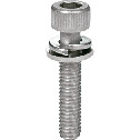 Titanium Hex Socket Head Cap Screws with Captive Washers