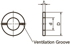 SWAS-VFWashers met ventilatiegroeven寸法図