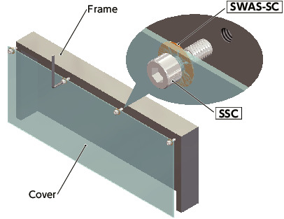SSC-SETSocket Head Cap Captive Screws and Retaining Washer Set