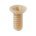 Plastic Cross Recessed Micro Flat Head Machine Screws - PEEK