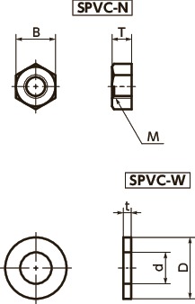 SPVC-NPlastic Screw - 크로스 리 세스 팬 헤드 나사 - PPS 치수도