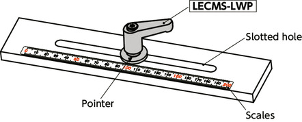 LECMS-LWPMiniature Plastic Clamp Levers with Flat Washers for Slotted Holes