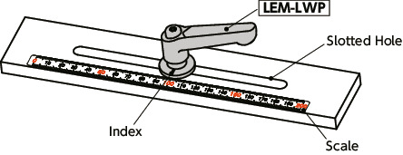 LEM-LWPPlastic Clamp Levers with Flat Washers for Slotted Holes