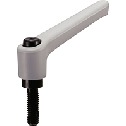 Plastic Clamp Lever, Male Screw