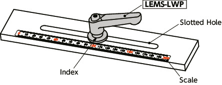LEMS-LWPPlastic Clamp Levers with Flat Washers for Slotted Holes