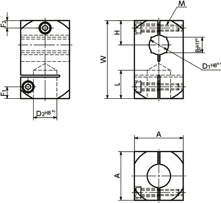 FCTA-CT-Cross Clamper 寸 法 図