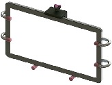 DTS-AFTablet PC Mounting System - Single Axis Type - Clamp Lever / Hexagon Nut Retention