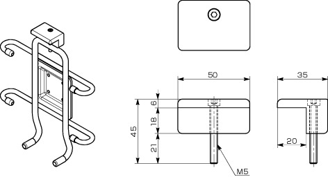 DTCClamping Unit for Tablet PC寸法図