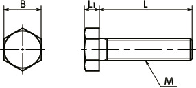 SNH육각형 머리 나사寸法図