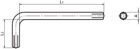 SKXHexalobular Keys 치수도도