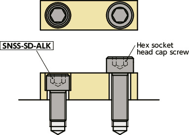 SNSS-SD-ALKSocket Head Cap Screws with Small Head and Nylon Patch