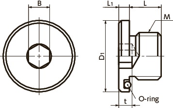 Sfm M10 Hex Socket Flange Head Screw Plugs With O Rings Nbk The Motion Control Components