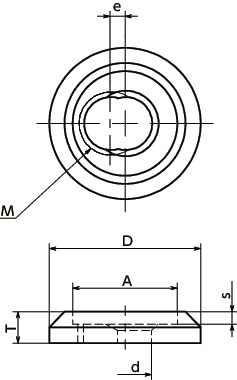 LYSC-NCaptive Washer for Pull寸法図