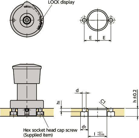 NQTS-F-NIQuick Release Fasteners – Knob Type – Free Slide
