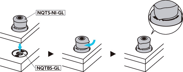 NQTS-NI-GLQuick Release Fasteners - Knob Type - Standard