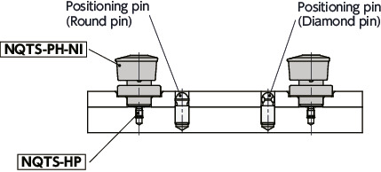 NQTS-PH-NIQuick Release Fasteners – Knob Type – Pin Hold