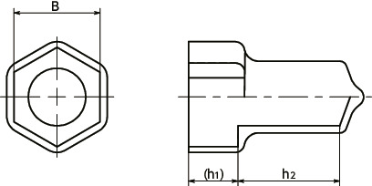 SCBNScrew Caps, Bolt & Nut Protectors寸法図