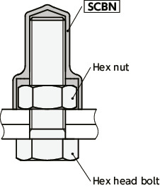 SCBN나사 캡, 볼트 및 너트 보호기