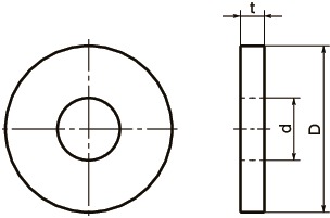 Rondelle piatte ad alta intensità SWF 寸 法 図