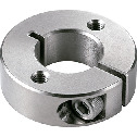 Set Collars with Mounting Hole (Female Screw) - Steel (Electroless Nickel Plating) - Clamping Type
