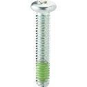 Cross Recessed Micro Pan Head Machine Screws with Nylon Patch - Type 0-3