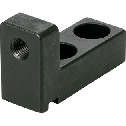 Stoppers for Linear Guides, Compact Type, Steel, with Fine Threaded Hole for Positioning