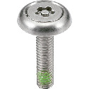 Five-Lobe Socket with Pin Flat Head Screws with Nylon Patch Rosette Washer Set