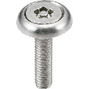 Five-Lobe Socket with Pin Flat Head Screws Rosette Washer Set